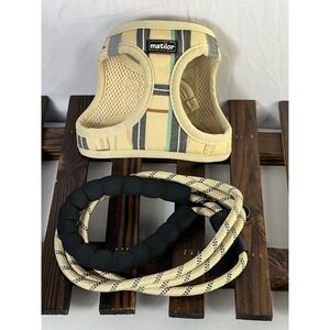Matilor Dog Harness Step-in Breathable Harnesses for Small ‎ Dogs Beige Plaid